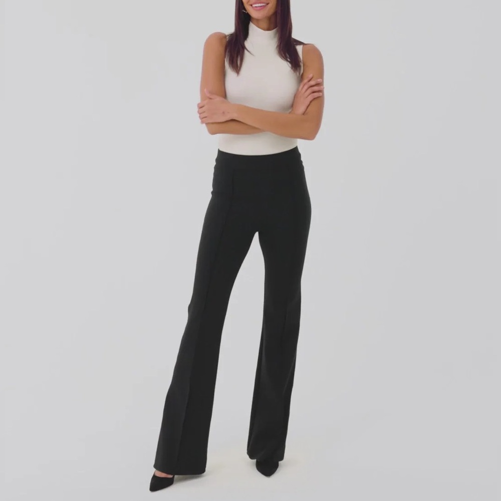 New with tags SPANXsmooth™ PerfectFit Ponte Flare Pant in charcoal Grey